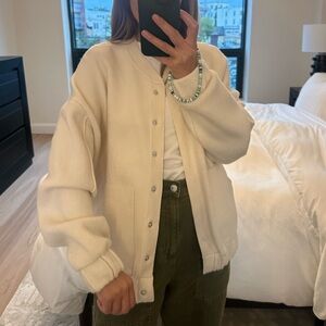 Cream Button-Up Jacket